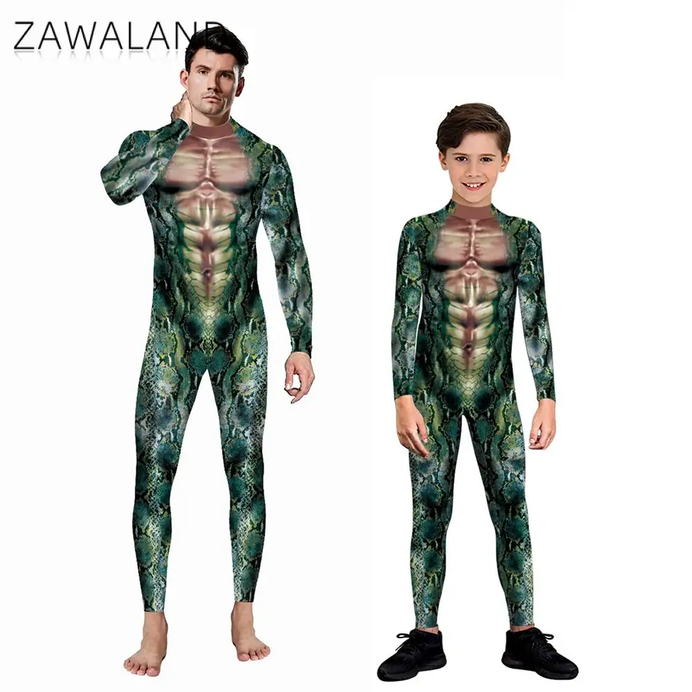 Zaw aland Halloween passendes Outfit Purim Karneval Party Spandex Cosplay Kostüme Langarm Zentai sexy Catsuit Bodysuit