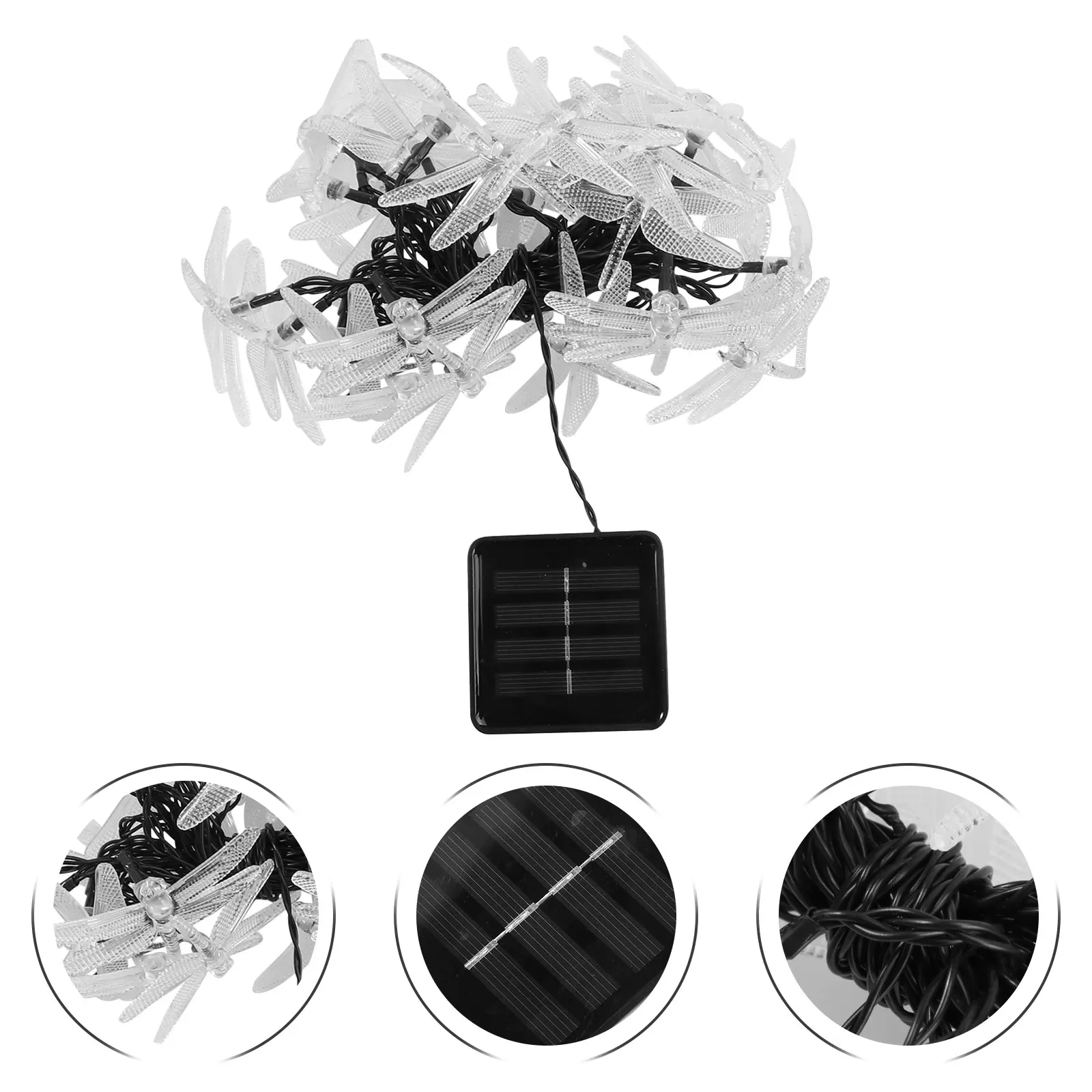 Outdoor Solar Led Lights Garland Garden Decoration for Hanging Rope Water Proof