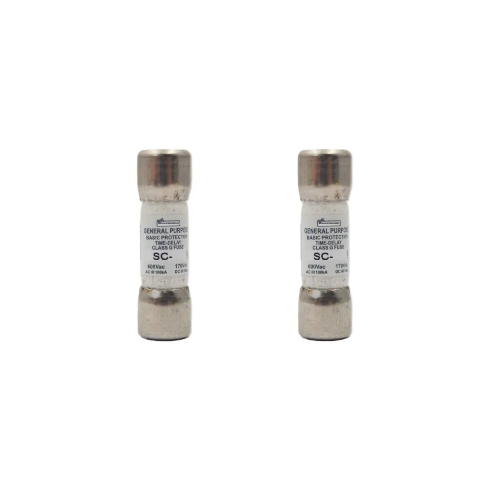 【10-Pack】 SC-20 Time Delay Class G Fuse 20A 600VAC Current Limiting Industrial Fuse SC20