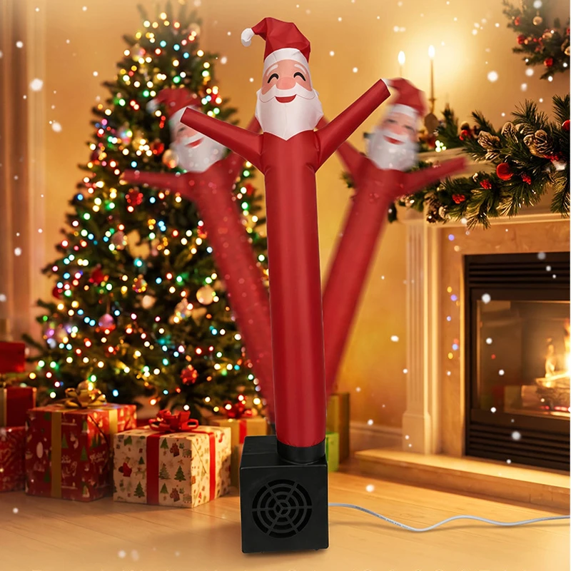 Christmas Inflatable Wavy Dancer, Santa Air Puppet Tabletop Dancing Inflatable Toy with Type-C Kids Gift for Xmas Party Desktop