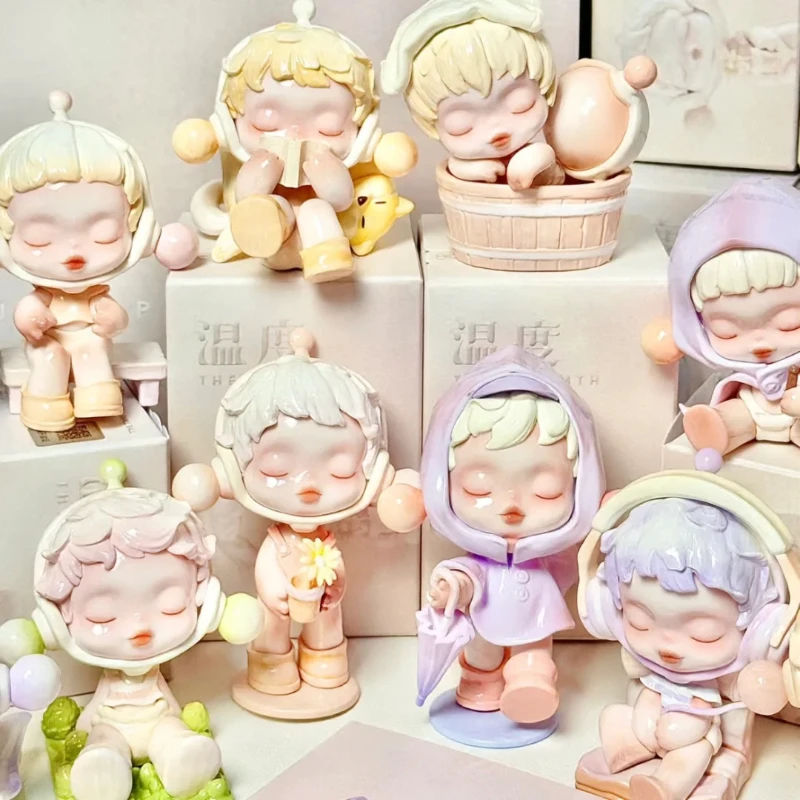 

Классическая Игрушка Skullpanda, температурная серия, милая аниме таинственная коробка, милая фигурка, сюрприз, милая игрушка, модель, подарки на день рождения