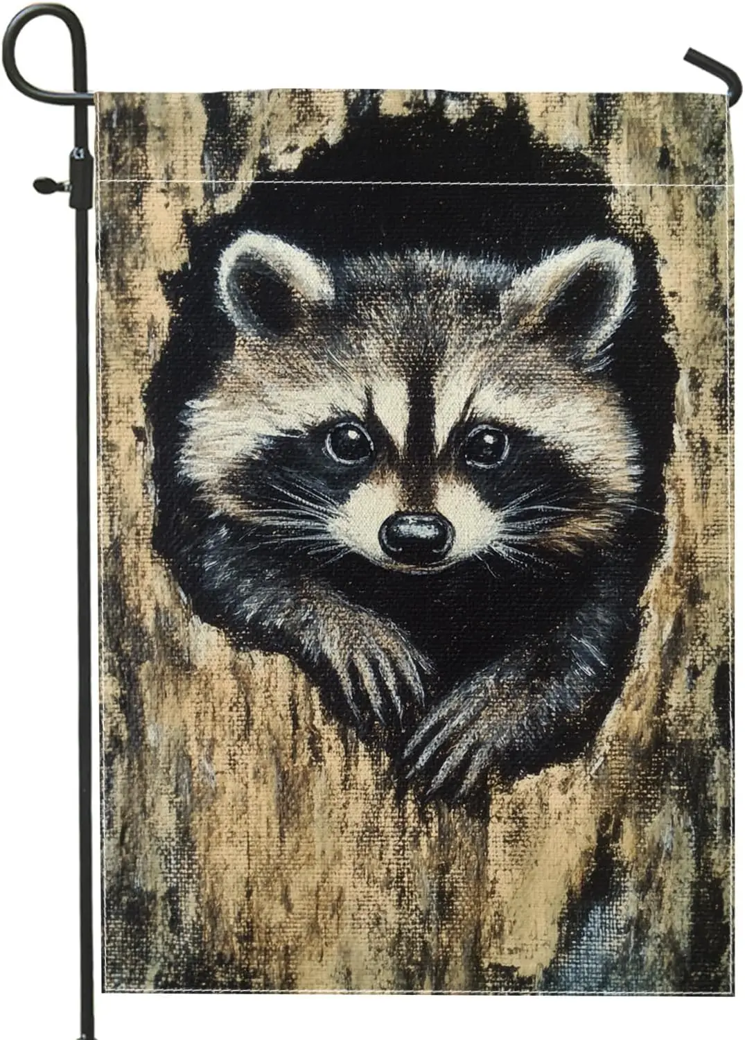 Raccoon Garden Flag…