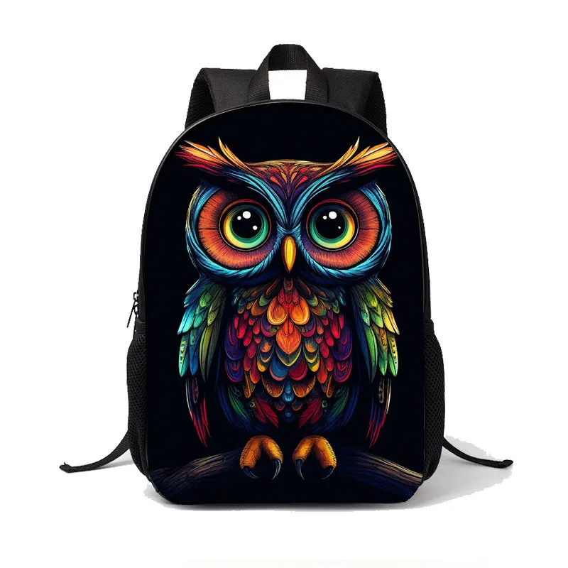 Primary and secondary school students backpack owl casual simple portable backpack for children grades 1-3 cartoon new style