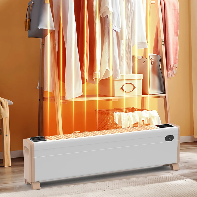 Calentador móvil de 2000W para el hogar, máquina de calefacción por infrarrojos de hoja eléctrica con Control remoto, calentador eléctrico de sincronización de 12 horas de 220V