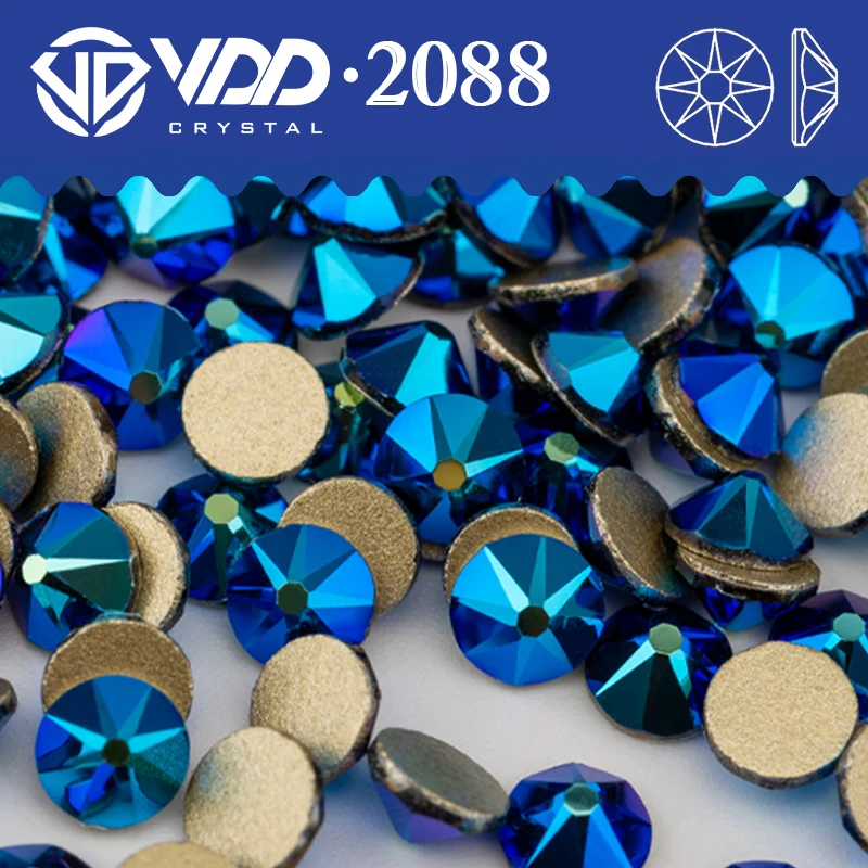 VDD 073 Jet AB SS16-SS30 High Quality AAAAA 2088 Rhinestones Crystal Flatback Stones For DIY Crafts Nail Art Accessories