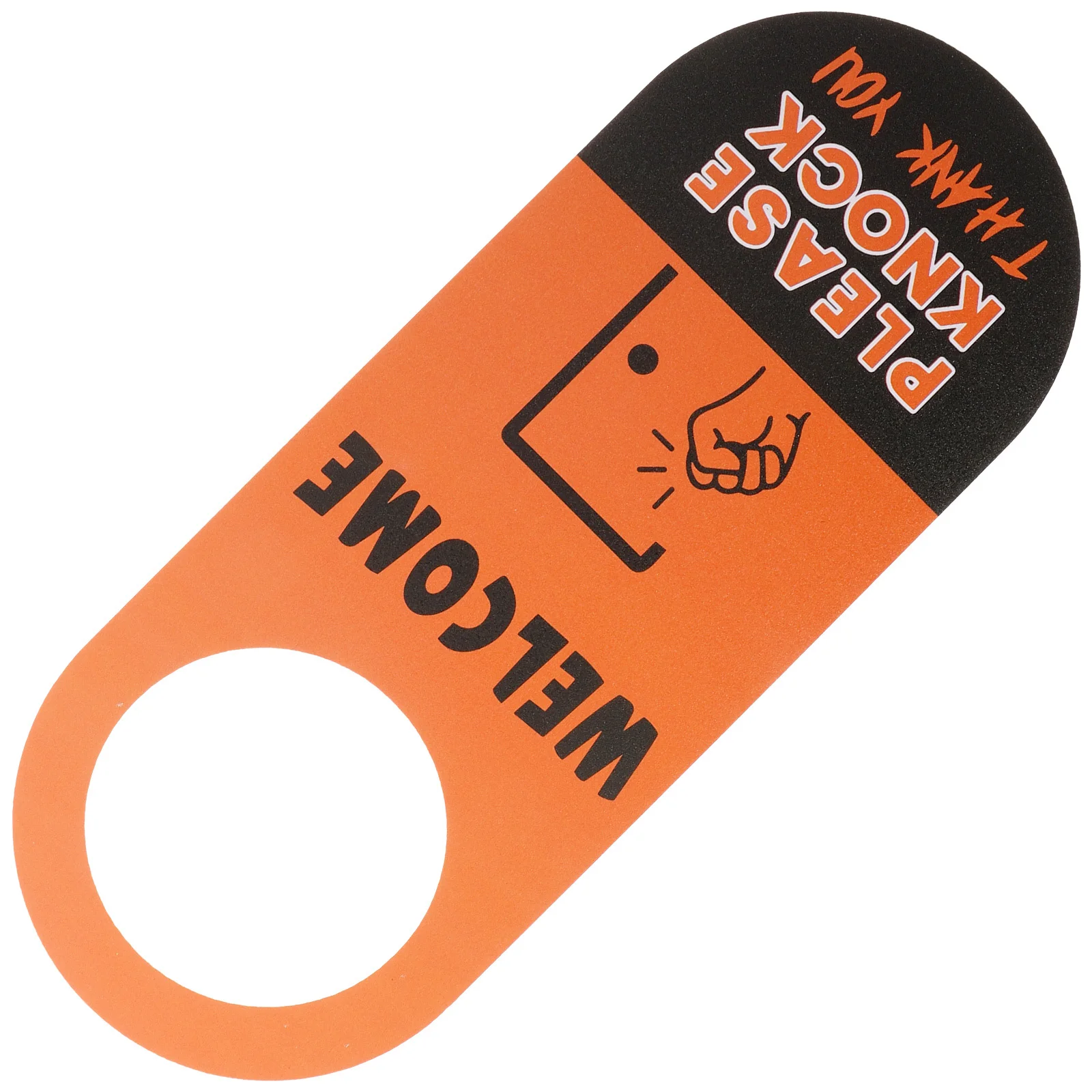 

Double Sided Door Hanger Sign Office Hotel Sturdy Material Easy Hang Bright Color Clear Message Out of Office Door Hanger Sign