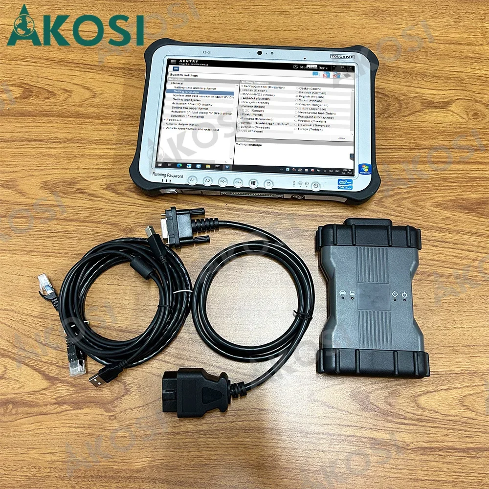 

Ready to use FZ G1 tablet+DOIP MB Star C6 support CAN BUS with software SSD C6 WIFI Multiplexer vci Diagnosis Tool SD Connect