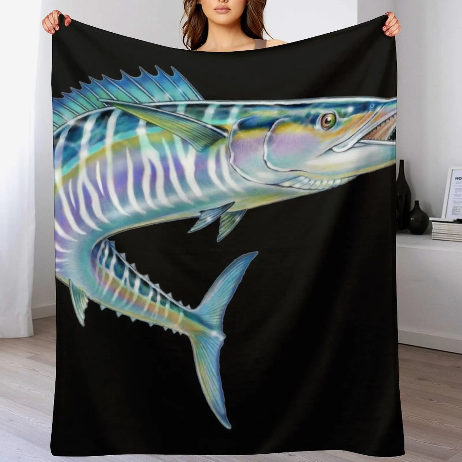 Wahoo Throw Blanket Flannel halloween Blankets