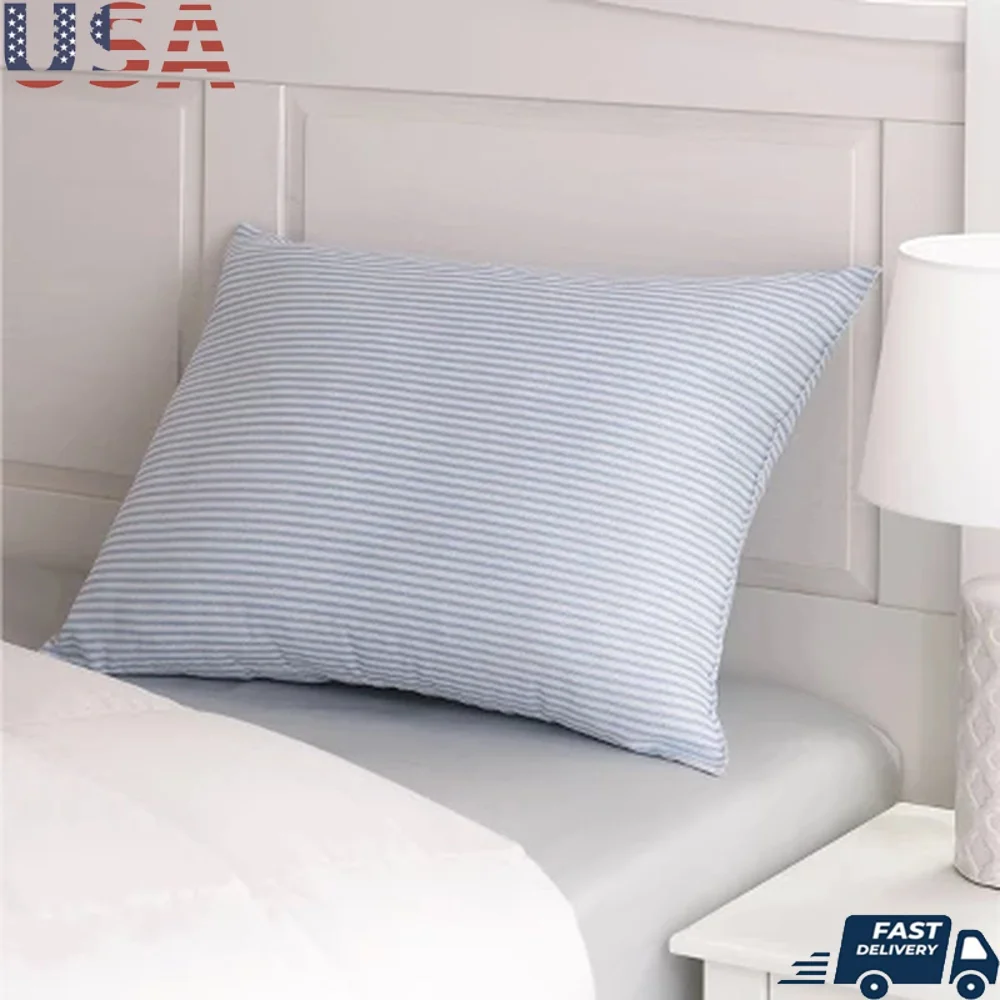 

Bounce Back Bed Pillows Set of 2 Medium Firm Hypoallergenic Machine Washable Soft Polyester Cotton All Sleep Positions
