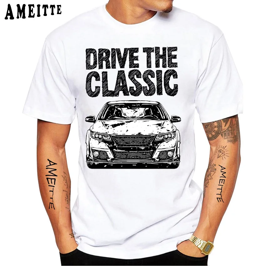 Drive Civic Type R FK2 Best Shirt Car Design T-Shirt New Summer Men Short Sleeve Vintage Boy Casual Tops Harajuku Man White Tees