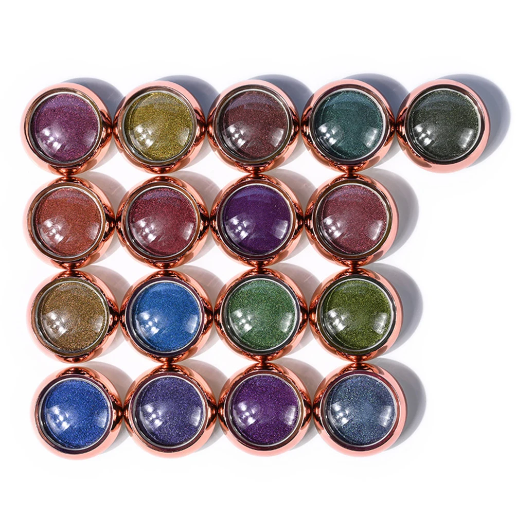 Private Label Chameleon Eyeshadow Niestandardowe logo Wysoka pigmentacja Shimmer Matte Wodoodporna, długotrwała biała tubka Makijaż Hurtownia