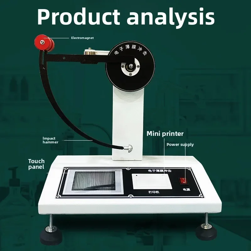 Film pendulum impact tester, impact toughness tester for aluminum foil composite film aluminized paper