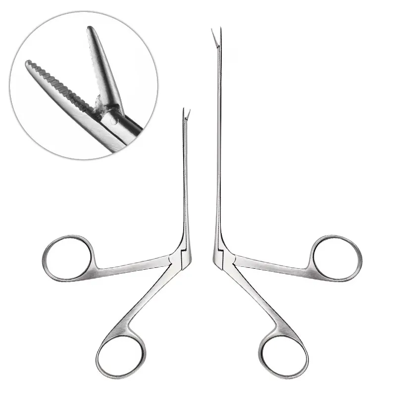 Ear Wax Pick Tongs Earwax Remover Micro Alligator Crocodile Forceps Earpick Nose Operational Cleaner Clip Tweezers Tool