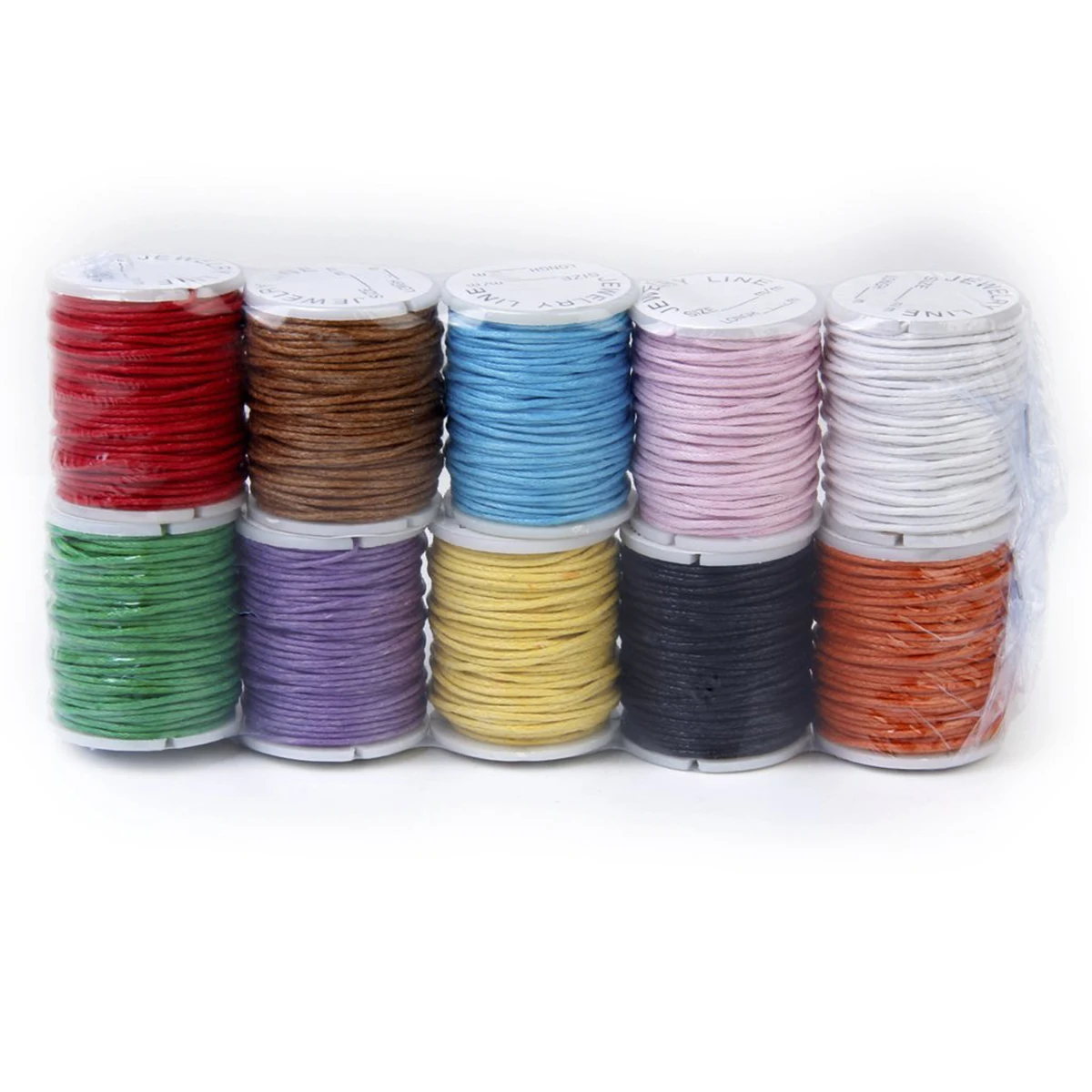 

10 Rolls Hand-woven Rope Beading Thread for Jewelry Making Bracelet Waxed Wire Stitching Flat Cord Sewing