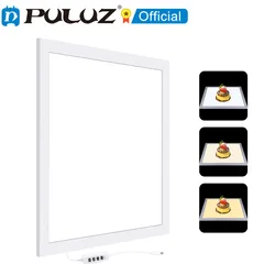 PULUZ 800 1200LM LED Shadowless Light Lamp Photography Panel Pad with Switch Acrylic Material, No Polar Dimming Light 19 34.7cm