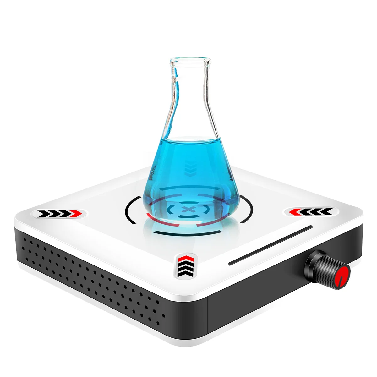 Magnetic Stirrer 6.5 นิ้วแผ่นผัด 2500RPM ความเร็ว Stirrer เครื่องผัดบาร์สําหรับห้องปฏิบัติการ Liquid Stirring UK Plug