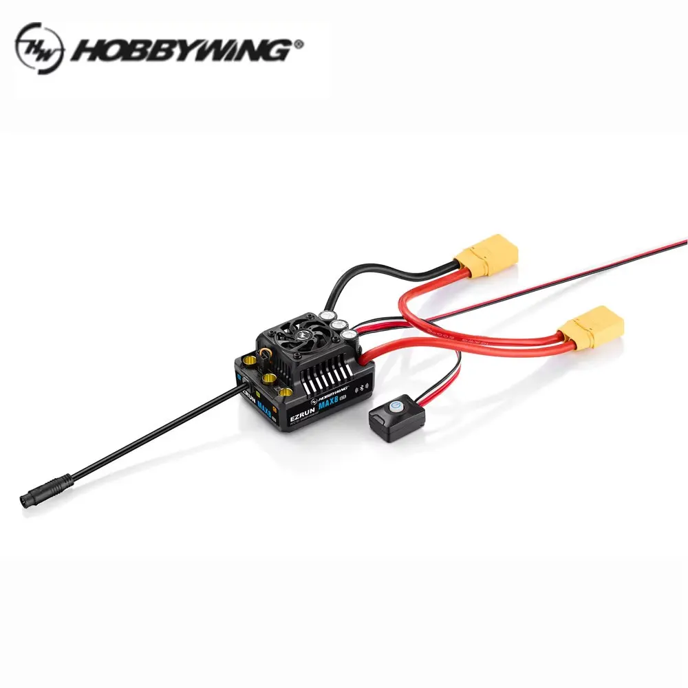 HOBBYWING 160A Brushless ESC EzRun MAX8 G2S 6A BEC 1/10 1/18 RC Off-Road On-Road Buggy for RC Short Course Truck Vehicles Cars