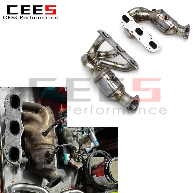 

Выпускной коллектор CEES для PORSCHE 981 Cayman/Boxster 2.7/3.4 2012-2015, выхлопная система автомобиля, выхлопной коллектор из нержавеющей стали