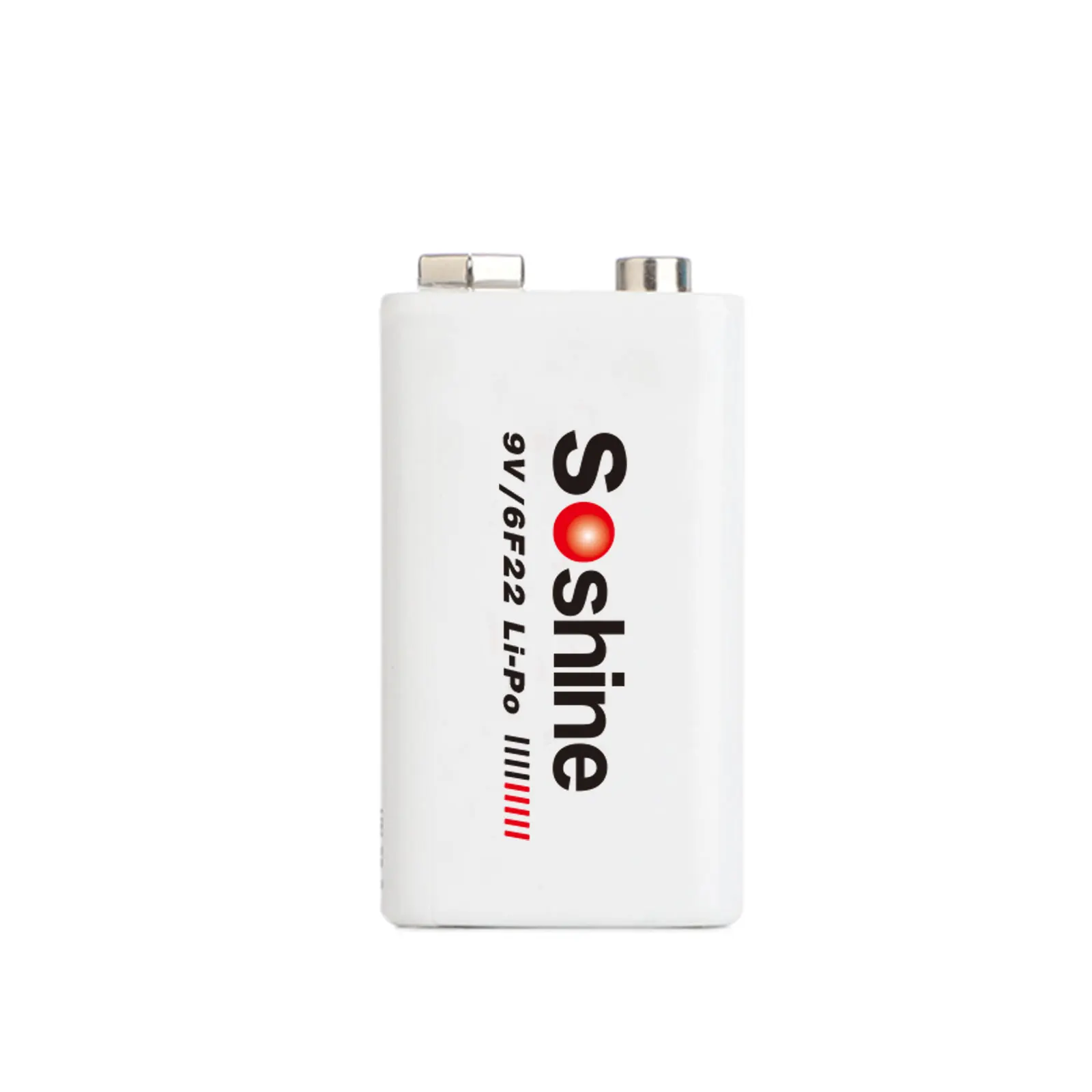 2Piece Soshine 9V Rechargeable Battery 680mAh Soshine 9V/6F22 Li-po Rechargeable Battery: 680mAh 7.4V