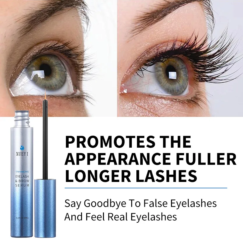 Mascara pour cils et sourcils plus épais et plus longs - Sérum de croissance de cils délicieux avec rehausseur de sourcils