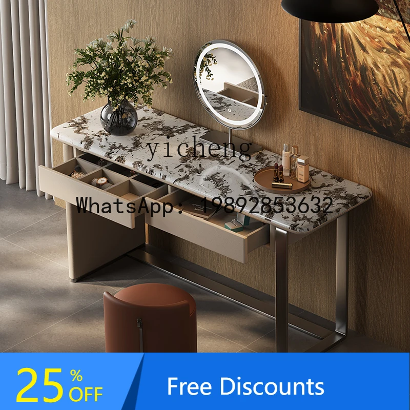 

AA Italian minimalist bedroom dresser with mirror integrated modern minimalist master bedroom light luxury high-end dresser