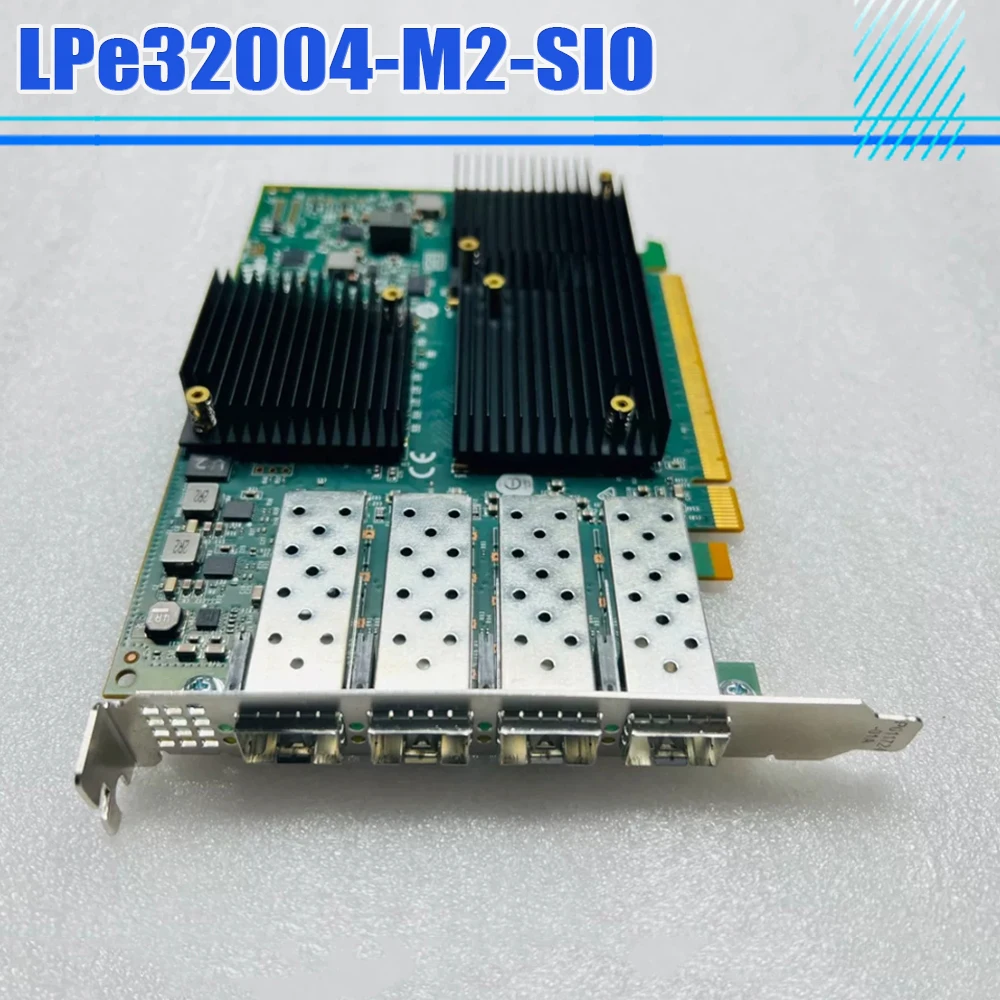 

Для Emulex LPe32004-M2-SIO 4 Port 32Gb HBA Card fiber Channel Card LPE32004