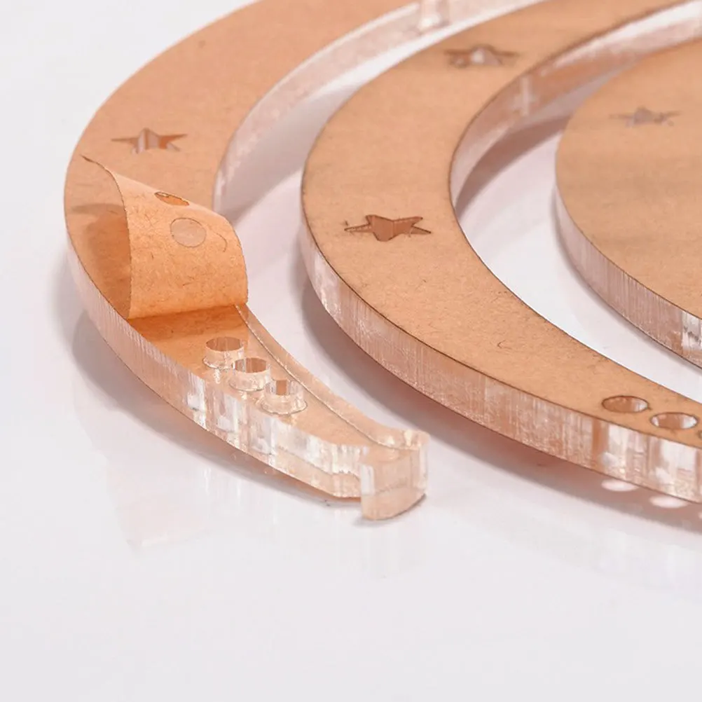 1 セット耐久性のあるプラスチック製の眉毛定規眉毛整形ツールレベル測定キット正確な対称性永久的な