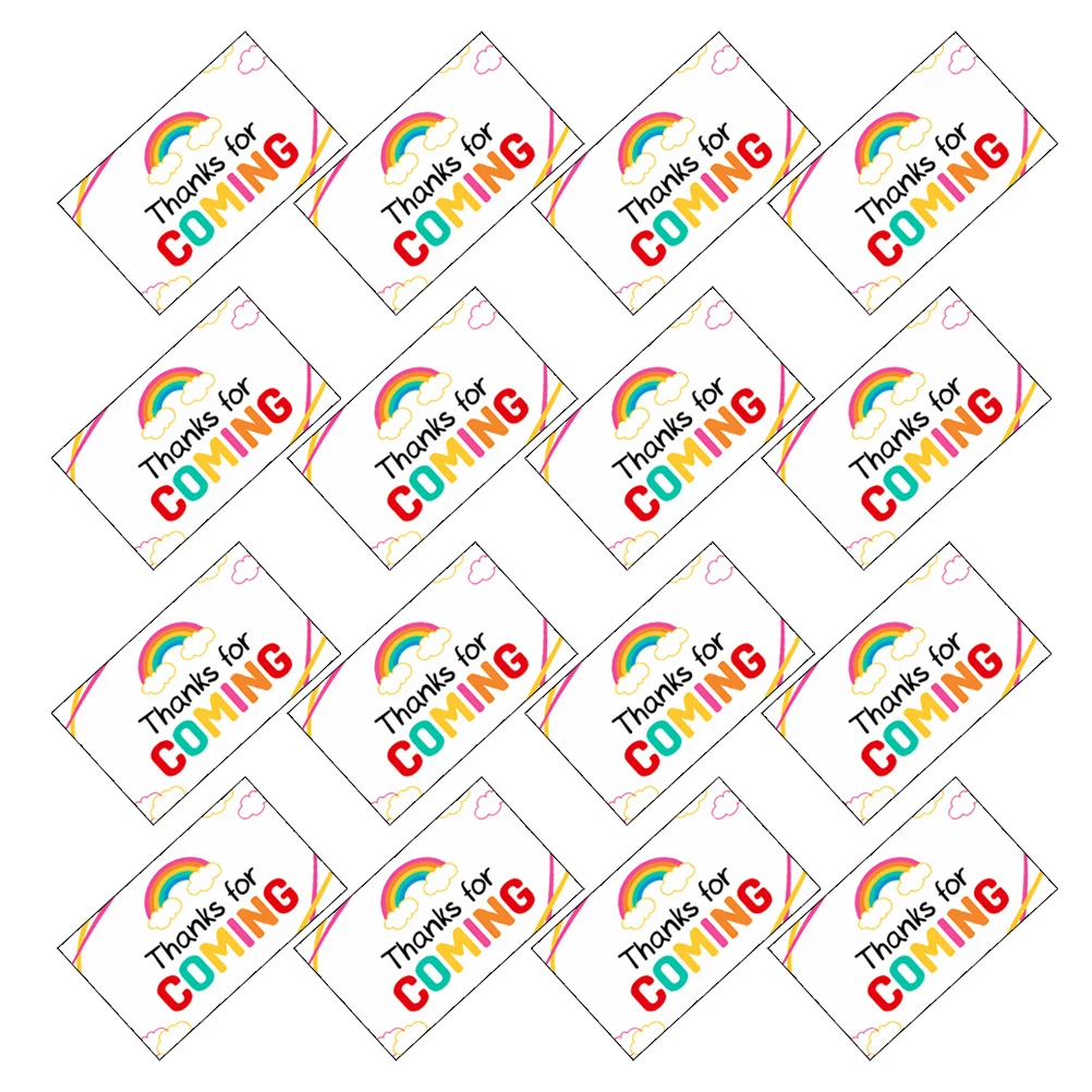 50개 감사 카드 우아한 소형 감사 메모 카드 감사 인사 웨딩 파티 생일