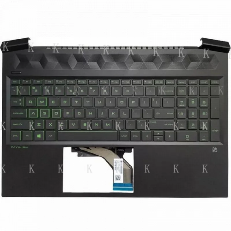 

C новая клавиатура для HP Pavilion Gaming 16-A 16T-A PALMREST M02039-001 с зеленой подсветкой