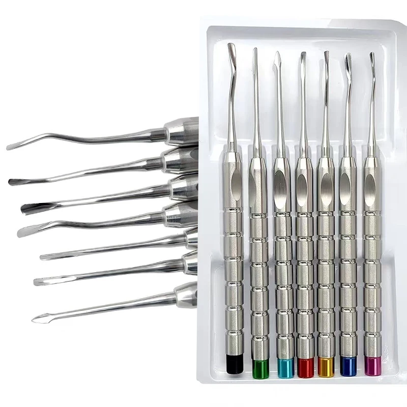 Titanium Alloy Dental Luxating Root Elevator Kit Minimally Invasive Tooth Extraction Surgical Instruments for Dentist