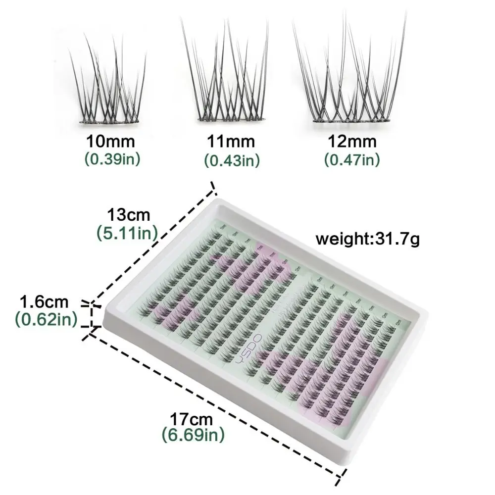 재사용 가능한 DIY 인조 속눈썹, 접착제 필요 없음, 자연스러운 외관, 위스피 속눈썹, 제거 필요 없음, 자체 접착 속눈썹 클러스터