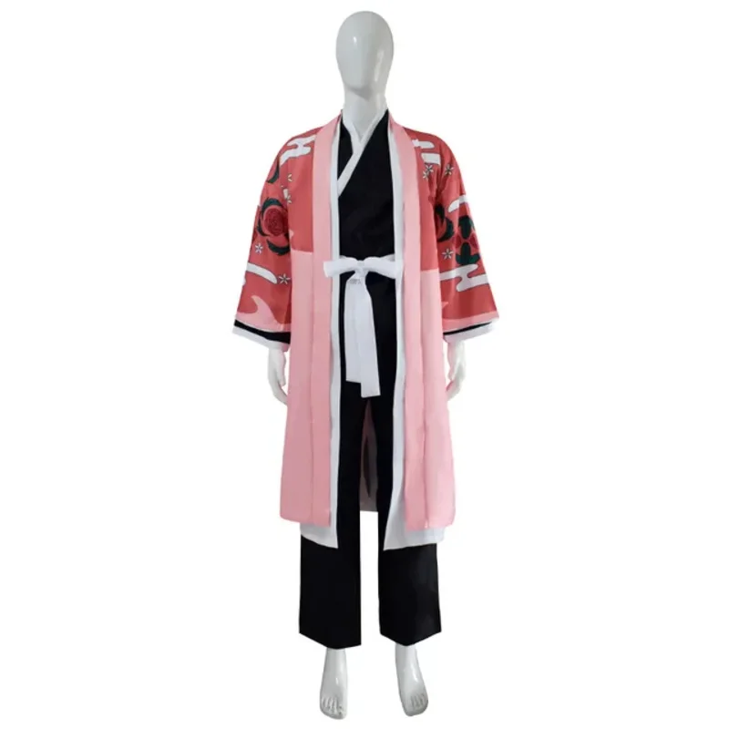 Kyoraku Shunsui Cosplay Anime Bleichmittel Kostüm Uniform Kimono Umhang Set tausend Jahre Blut Krieg Halloween Outfit für Männer