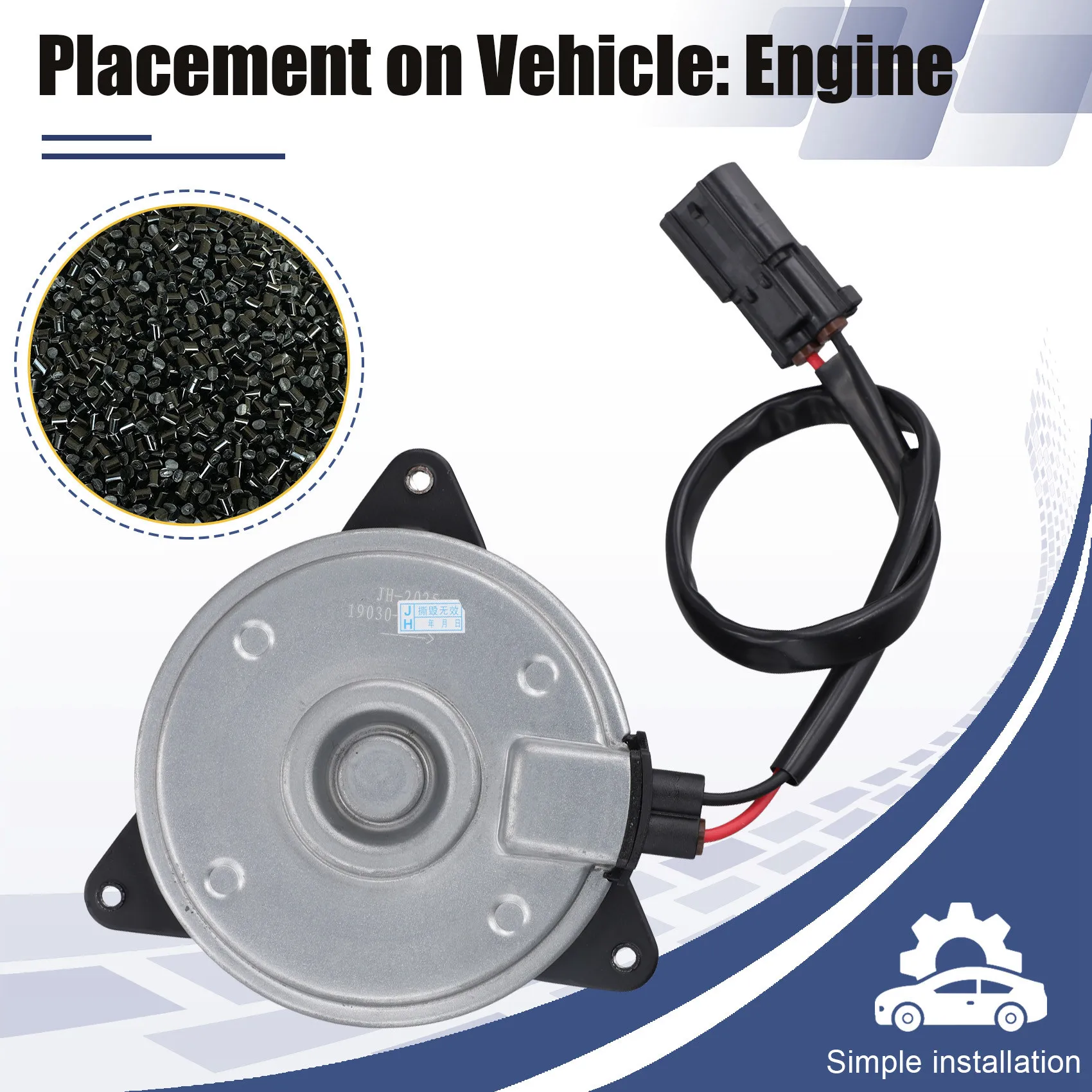 

AU05-для Honda Accord 2.4L 2013-2017 двигатель вентилятора охлаждения радиатора, часть двигателя 19030-5A2-A01 190305A2A01, замена