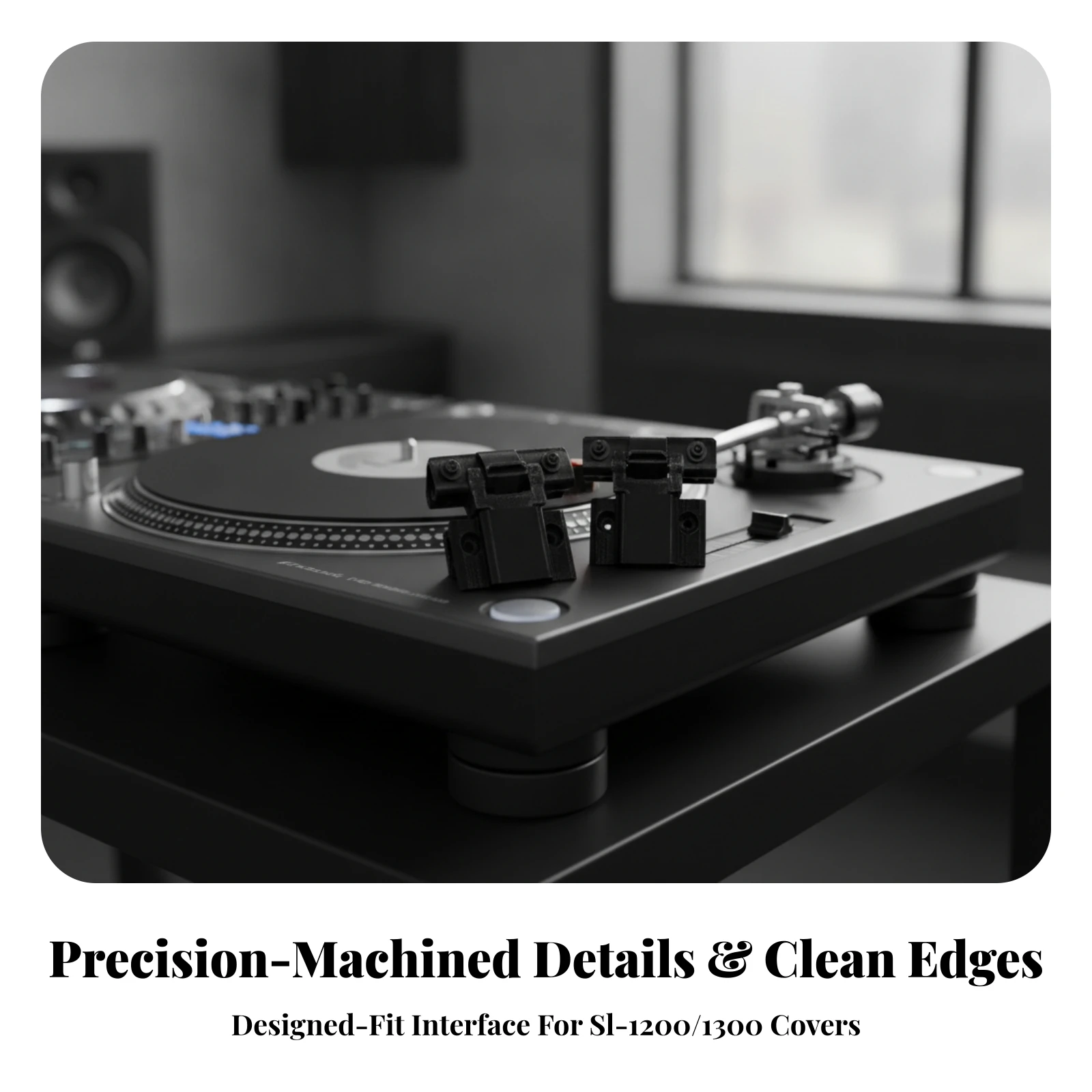 Turntable Dust Cover Hinge Black Turntable Cover Hinge Long-Lasting Precision for Audio Enthusiasts