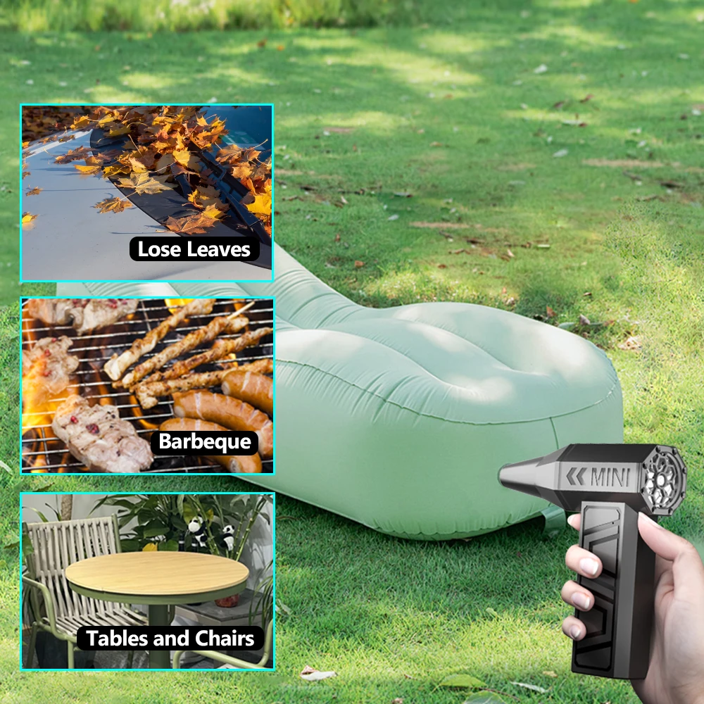 شحن منفضة الهواء الكهربائية من النوع C 130000 RPM سيارة تهب الثلوج 4 التروس قابل للتعديل تنظيف منفاخ أداة توربو مروحة نفاثة #6