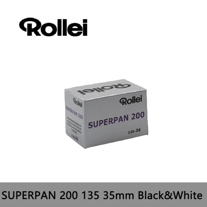 الأصلي Rollei SUPERPAN 200 135 1/3/5/9 لفات 35 مللي متر أبيض وأسود فيلم سلبي (36 التعرض/لفة) المهنية لكاميرا فيلم 135
