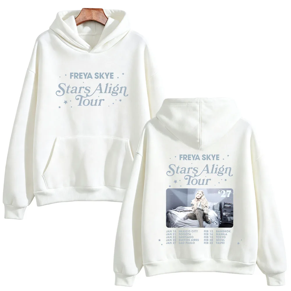 Freya Skye Stars Align Tour 2027 Sweatshirts Unisex Graphic Print Hoodies Casual Long Sleeve Music Concert Fan Merch Pullovers