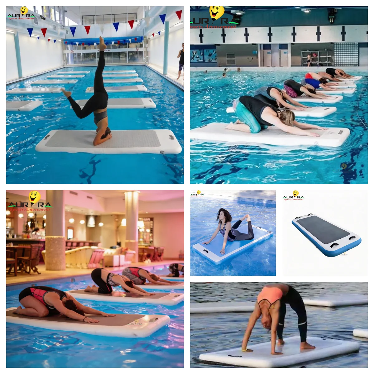 Yacht Water Floating Mat Inflatable Dock Platform DWF Fishing Floating Mat Swimming Float Board