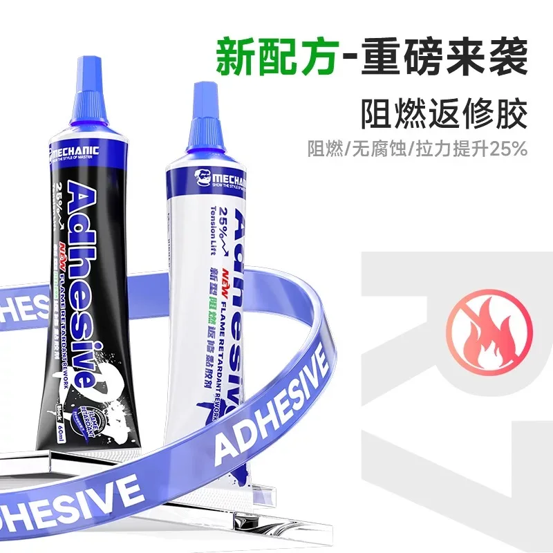 MECHANIC R7 Flame Retardant Rework Adhesive Suitable For Screen Holder Phone Frame Back Cover Glass Bonding Electronic Sealant