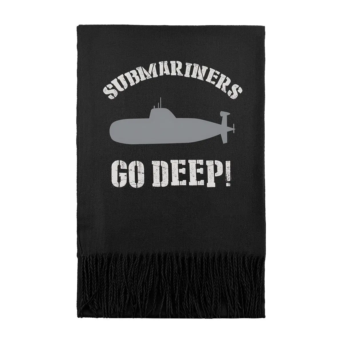 

Submariners Go Deep Design Элегантный текстурированный длинный шарф Теплый