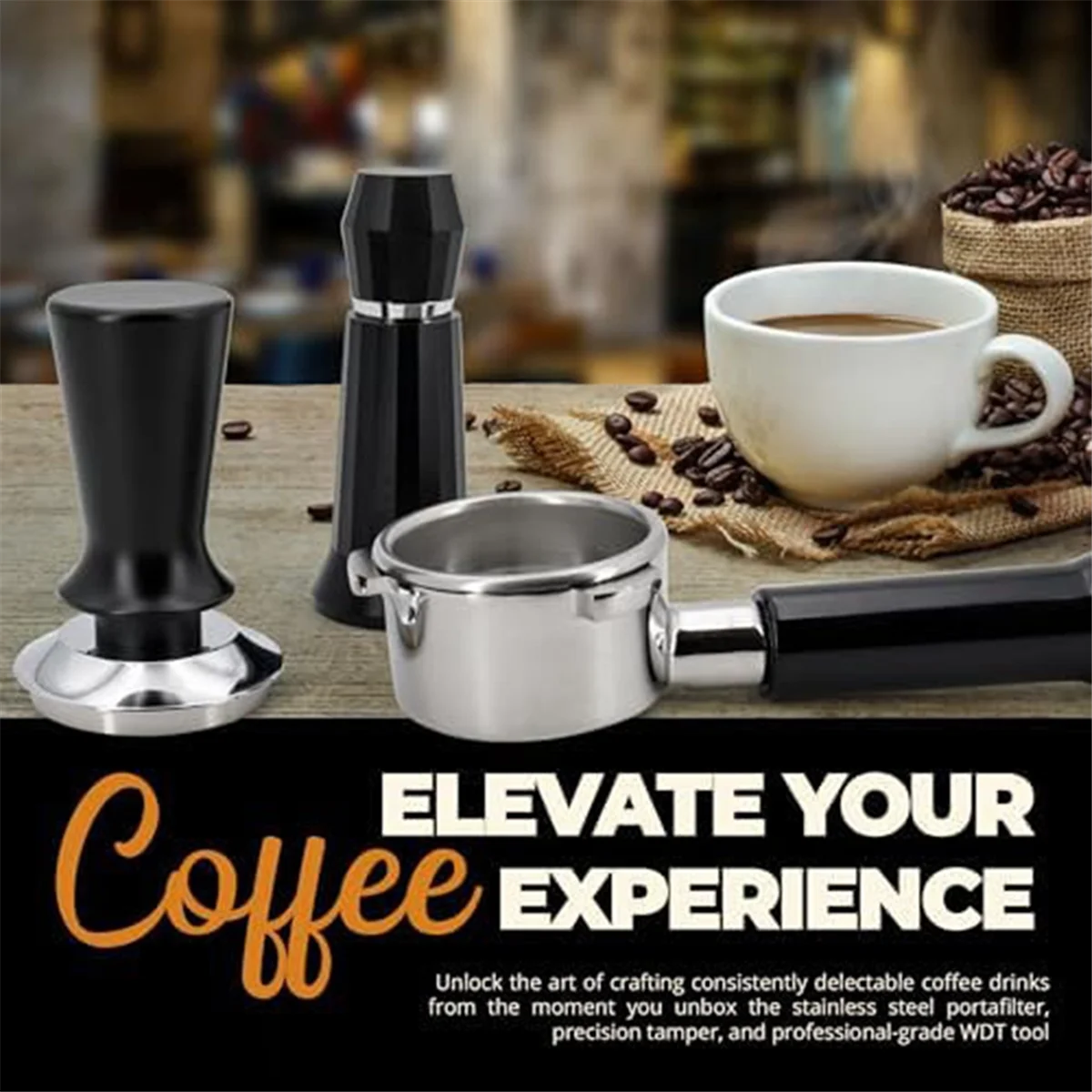 ABKR-Ensemble de kit expresso porte-filtre, acier inoxydable, alliage d'aluminium, outil WDT, inviolable de précision avec ressort, 54mm