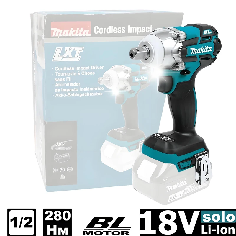 

⚒️MAKITA DTW285 Cordless Impact Wrench 18V Brushless Motor High Torque 280N.m 1/2" Socket Rechargeable Electric Wrench DTW285