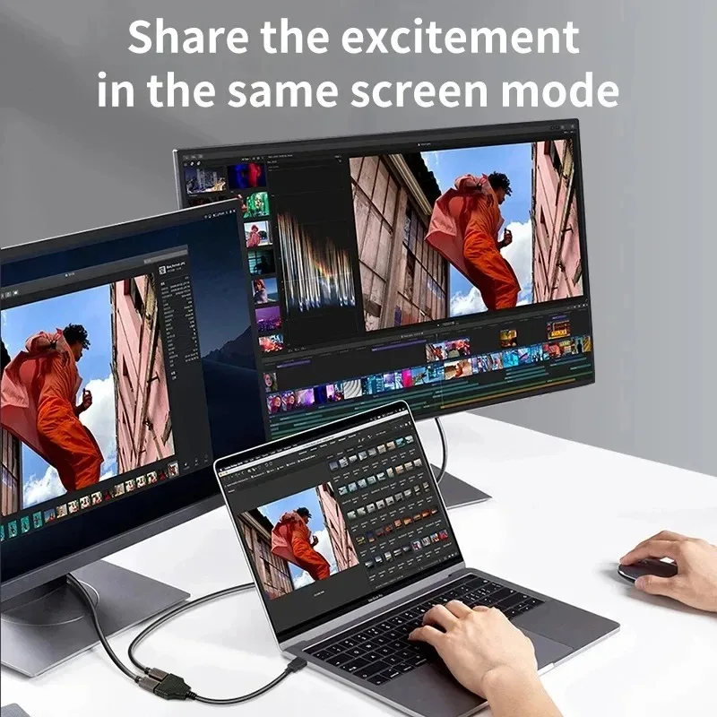 HDMI-совместимая линия преобразования HD, 1 штекер на двойной 2-сторонний женский разветвитель 1080P для ПК, ТВ, Xbox, PS3, PS4, проектор, монитор