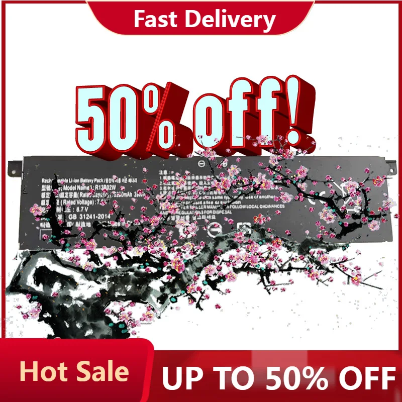 

【Быстрая доставка】R13B02W аккумулятор для ноутбука, совместимый с ноутбуком серии Xiaomi Mi Air 13,3 дюйма, новые запасы