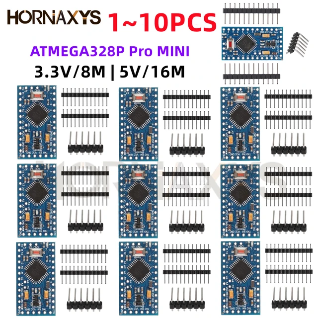 1-10 sztuk Pro Mini 328 Mini ATMEGA328P ATMEGA328 moduł 5V 16MHz płytka rozwojowa 3.3V 8MHz elektroniczny blok budowlany dla Arduino