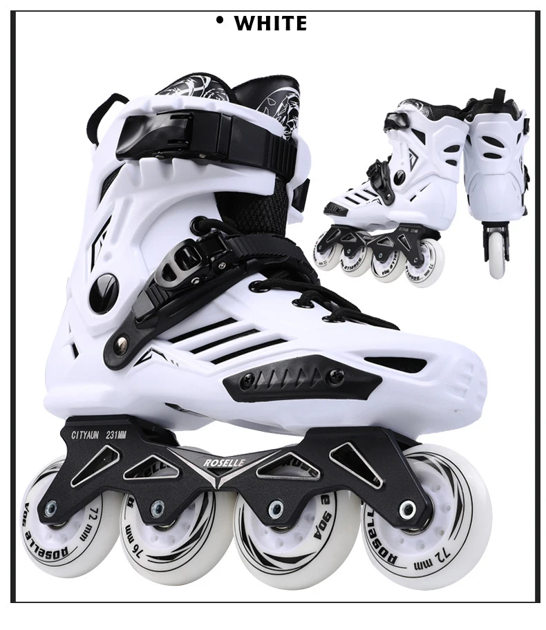 Ice Skates Straight Row Speed Ice Skates are easy to wear and take off