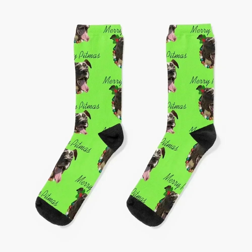 

Merry Pitmas Socks gym happy gifts designer brand Socks Men Women's