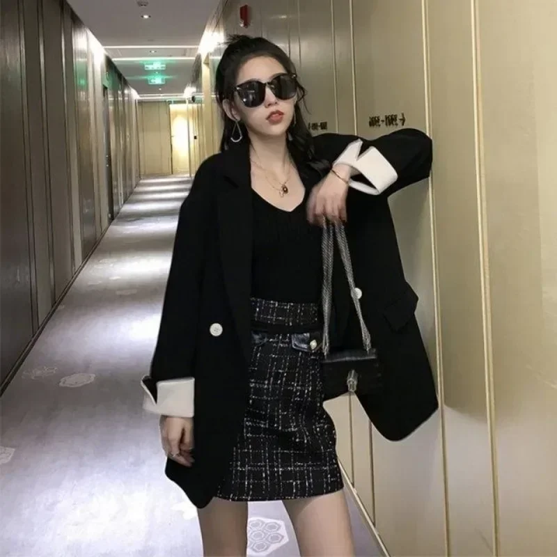 Women's Blazers Loose Casual Korean Style 2025 New In Female Coats and Jackets Deals Classic Suit Trend High Quality Outerwear