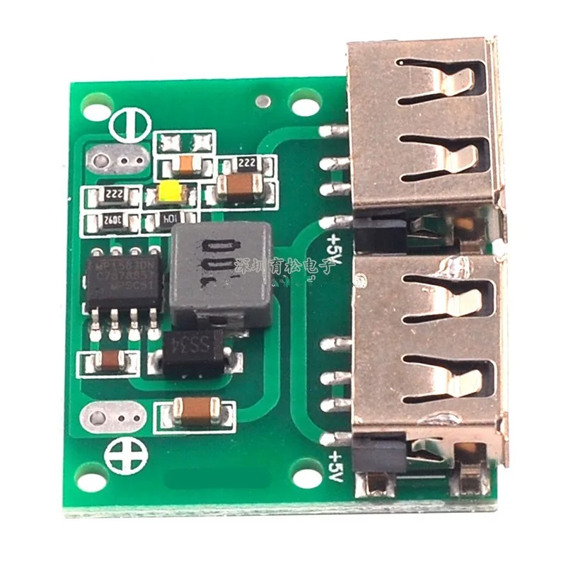 Двойной USB-выход от 9 В/12 В/24 В до 5 В 3ADC-DC Автомобильный зарядный понижающий регулятор напряжения Модуль питания