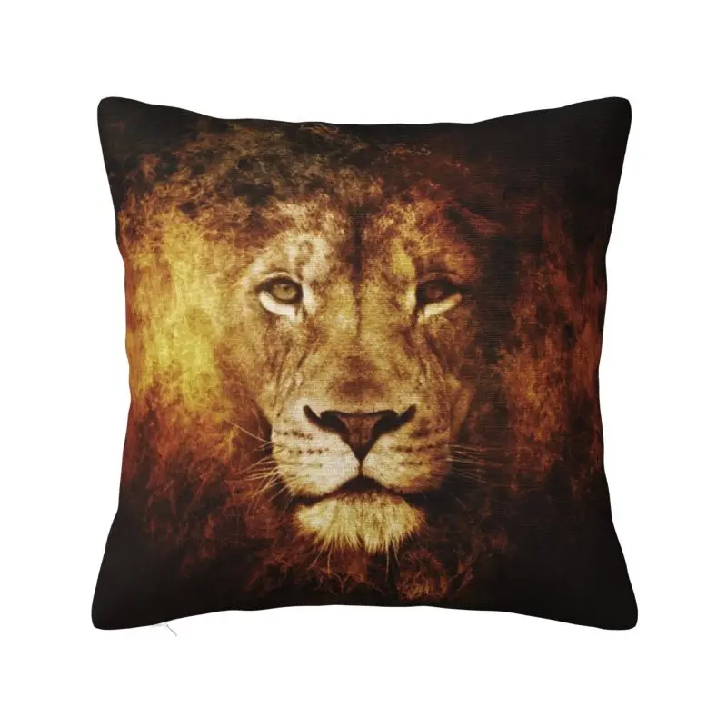 Custom Lion Of Judah Jesus Cushion Cover 3D Print Christian Faith Judah Square Floor Case for Sofa Pillowcase Home Decoration